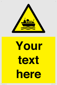 Custom warning ferries crossing vessels